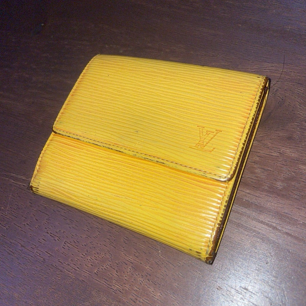Louis Vuitton Yellow Epi Leather Wallet